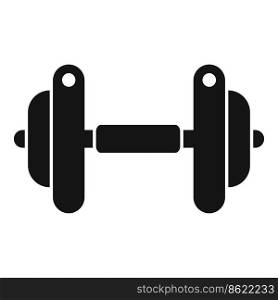 Gym dumbbell icon simple vector. Physical sport. Active health. Gym dumbbell icon simple vector. Physical sport