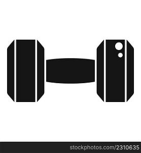 Gym dumbbell icon simple vector. Sport lifestyle. Active workout. Gym dumbbell icon simple vector. Sport lifestyle