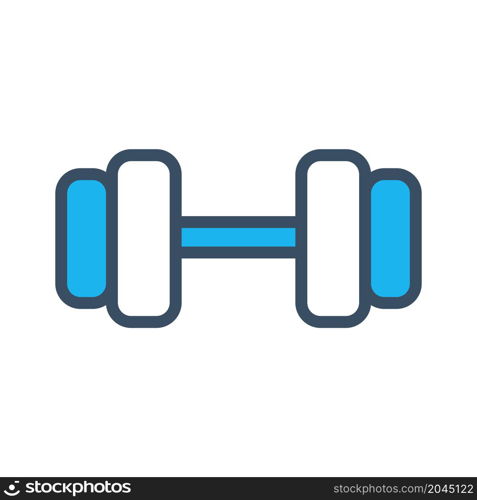 gym dumbbell icon vector flat design