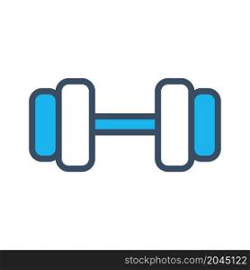 gym dumbbell icon vector flat design