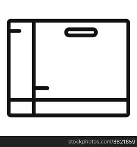 Gym equipment box icon outline vector. Sport room. Bar fun. Gym equipment box icon outline vector. Sport room
