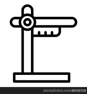 Gym equipment stand icon outline vector. Cardio sport. Fit active. Gym equipment stand icon outline vector. Cardio sport
