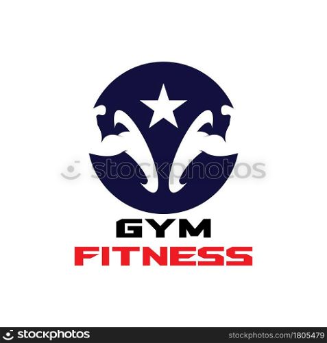Gym fitness health people logo vector
