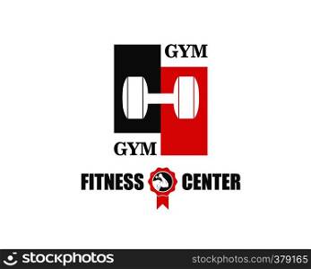 gym,fitness icon logo illustration template vector for bodybuilder