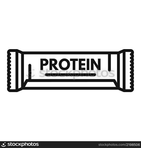 Gym food bar icon outline vector. Vitamin jar. Muscle energy. Gym food bar icon outline vector. Vitamin jar