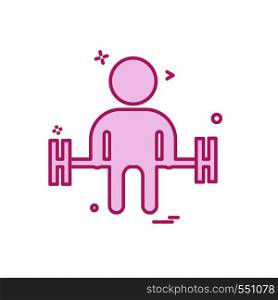 Gym icon design vector