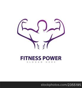 Gym Logo Design Template, Fitness club creative symbols