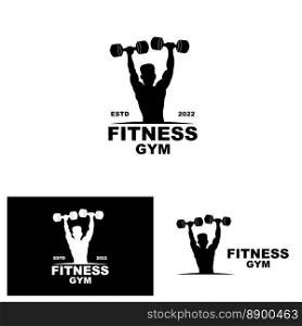 Gym Logo, Fitness Logo Vector, Design Suitable For Fitness, Sports Equipment, Body Health, Body Supplement Product Brands