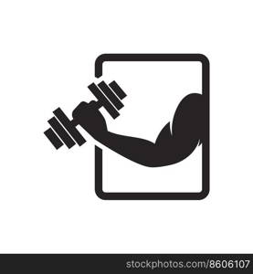 Gym logo vector flat design template eps 10