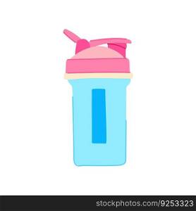 gym protein shaker cartoon. bottle drink, sport fitness gym protein shaker sign. isolated symbol vector illustration. gym protein shaker cartoon vector illustration