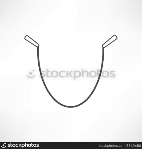 gym rope vector icon