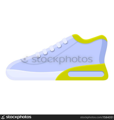 Gym sneaker icon. Cartoon of gym sneaker vector icon for web design isolated on white background. Gym sneaker icon, cartoon style