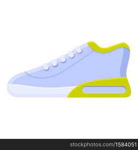 Gym sneaker icon. Cartoon of gym sneaker vector icon for web design isolated on white background. Gym sneaker icon, cartoon style