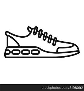 Gym sneaker icon outline vector. Run design. Sport shoe. Gym sneaker icon outline vector. Run design