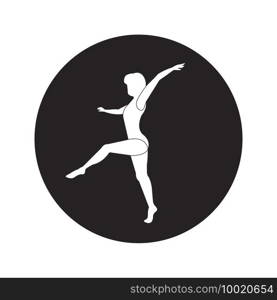 Gymnastics Sport icon illustration symbol design