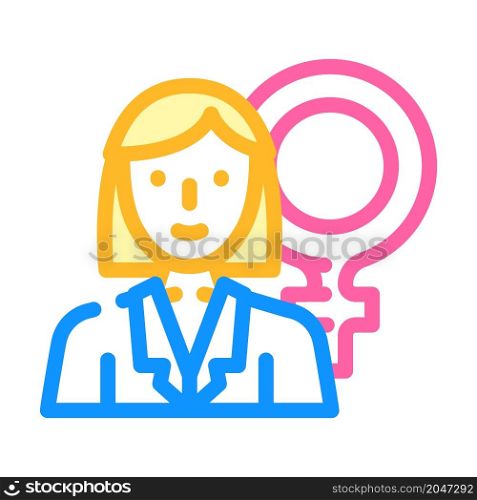 gynecologist doctor color icon vector. gynecologist doctor sign. isolated symbol illustration. gynecologist doctor color icon vector illustration