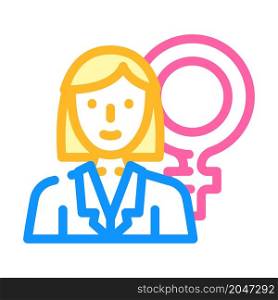 gynecologist doctor color icon vector. gynecologist doctor sign. isolated symbol illustration. gynecologist doctor color icon vector illustration