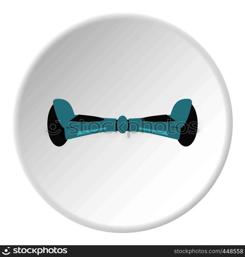 Gyroscooter icon in flat circle isolated vector illustration for web. Gyroscooter icon circle