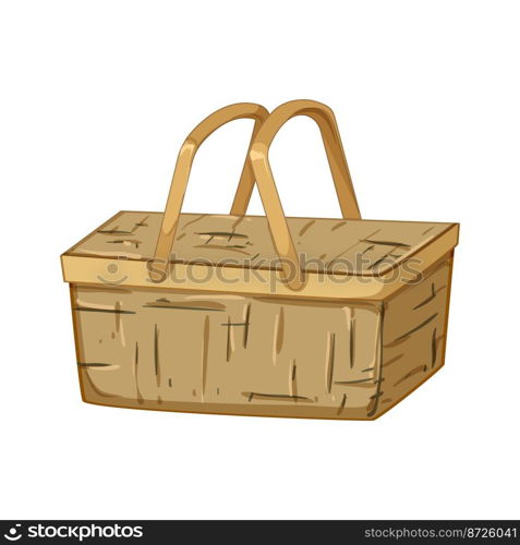 h&er picnic basket cartoon. h&er picnic basket sign. isolated symbol vector illustration. h&er picnic basket cartoon vector illustration