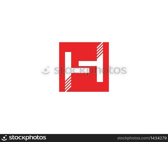 H letter business icon template