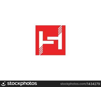 H letter business icon template