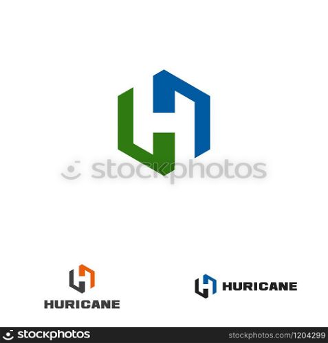 H letter design concept for business or company name initial