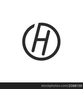 h letter icon vector design illustration template web