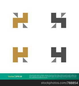 H Letter Icon Vector Logo Template Illustration Design. Vector EPS 10.