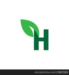 H Letter Logo natural Design Vector illustration