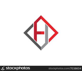 H Letter Logo Template Design Vector illustration