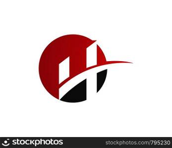 H Letter Logo Template Design Vector illustration