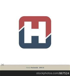 H Letter Logo Template Illustration Design. Vector EPS 10.