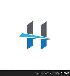 H Letter Logo Template Vector