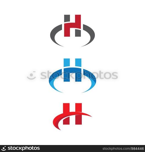 H Letter vector icon design template
