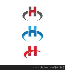 H Letter vector icon design template