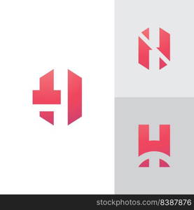 H Logo Design and template. Creative H icon initials based Letters in vector.