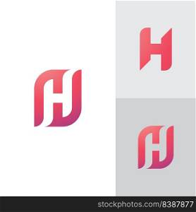 H Logo Design and template. Creative H icon initials based Letters in vector.