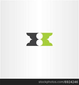 h logo green black letter symbol vector