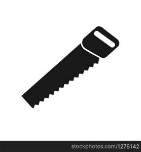 Hacksaw icon. Hand tools. Simple flat design, filled silhouette.