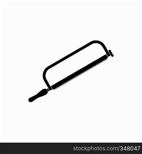 Hacksaw icon in simple style isolated on white background. Hacksaw icon in simple style