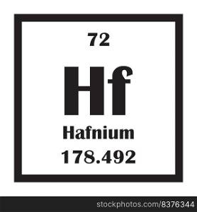 Hafnium chemical element icon vector illustration design