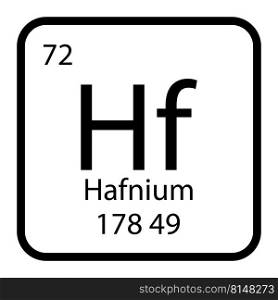 Hafnium icon vektor illustratration design