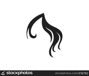 Hair and face salon logo vector template