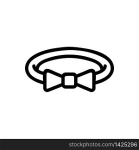 hair band with bow icon vector. hair band with bow sign. isolated contour symbol illustration. hair band with bow icon vector outline illustration