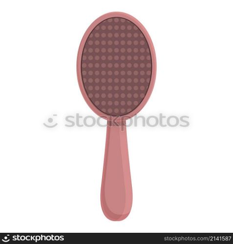 Hair brush icon cartoon vector. Comb hairbrush. Plastic hairdresser. Hair brush icon cartoon vector. Comb hairbrush