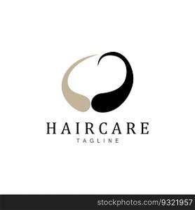 Hair Care Logo, Hair Skin Vector, Minimalist Simple Icon Template Design
