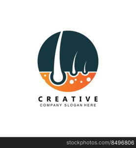 hair care logo vector icon skin health illustration design concept