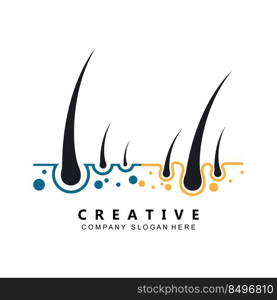 hair care logo vector icon skin health illustration design concept