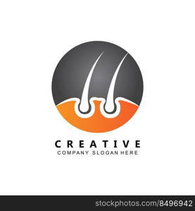 hair care logo vector icon skin health illustration design concept