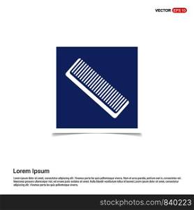 Hair comb icon - Blue photo Frame